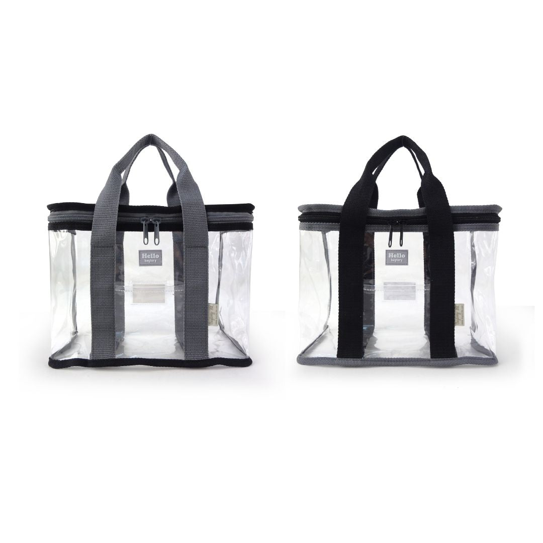 Hello Boxy lunch bag | Small tote bag (BX) | Transparent & clear HD PVC storage bag