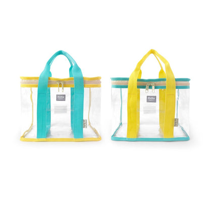 Hello Boxy lunch bag | Small tote bag (BX) | Transparent & clear HD PVC storage bag