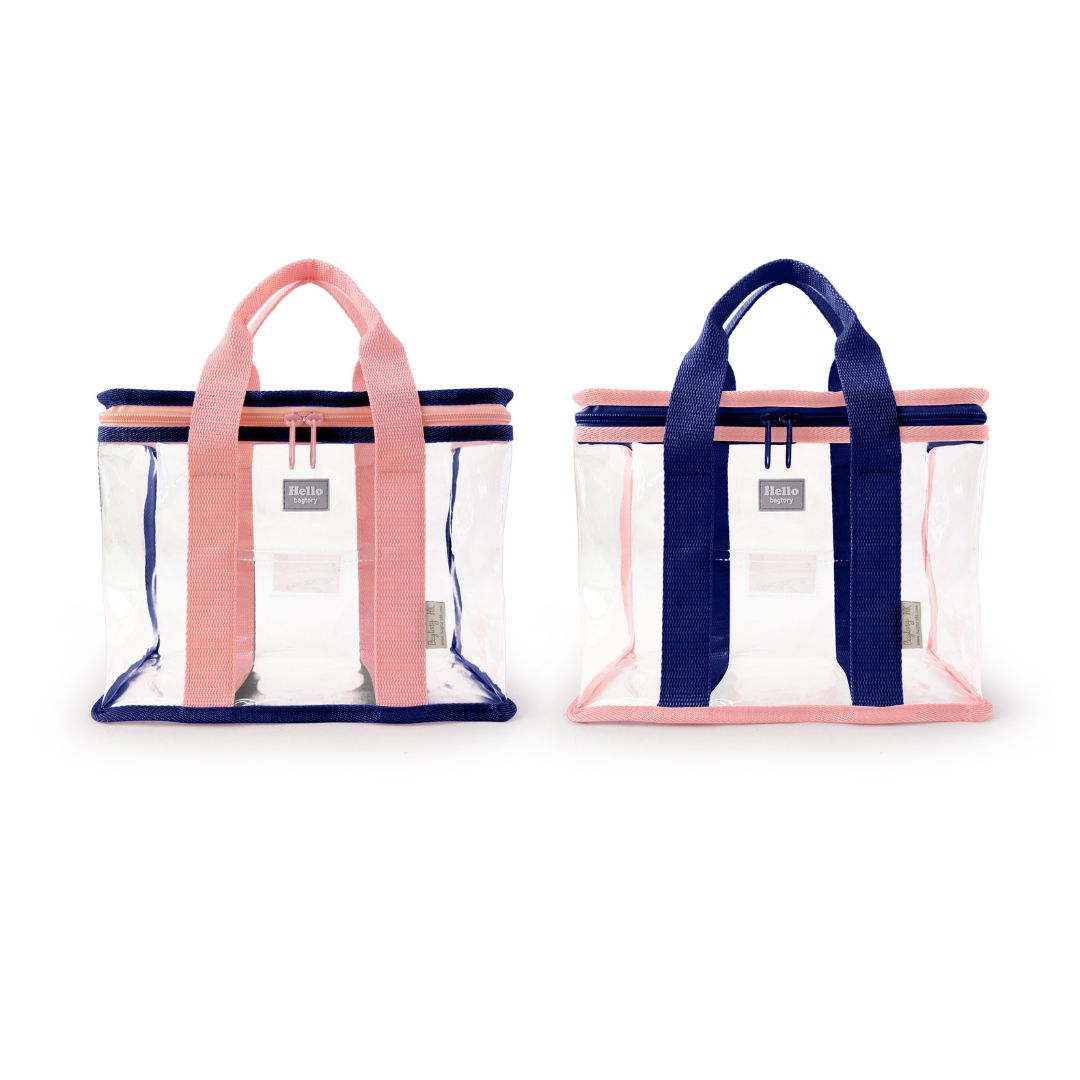 Hello Boxy lunch bag | Small tote bag (BX) | Transparent & clear HD PVC storage bag