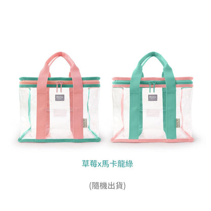 Hello Boxy lunch bag | Small tote bag (BX) | Transparent & clear HD PVC storage bag