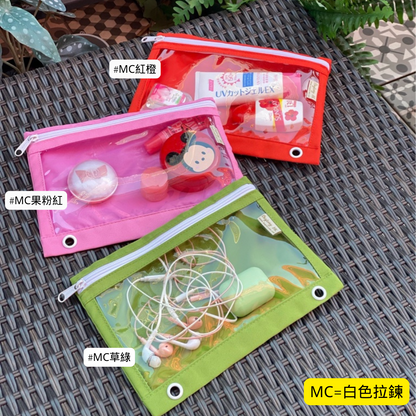 Multi-purpose activity bag wide style | Single side transparent PVC body (AB32) 