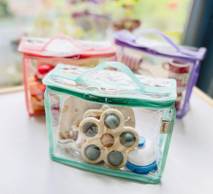 Convenient and Easy-to-carry toy bag (4L) | Transparent & Clear PVC body | P series