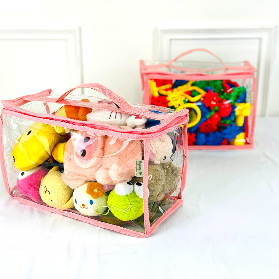 Convenient and Easy-to-carry toy bag (7L 10L 15) | P series | Transparent & Clear HD PVC storage bag