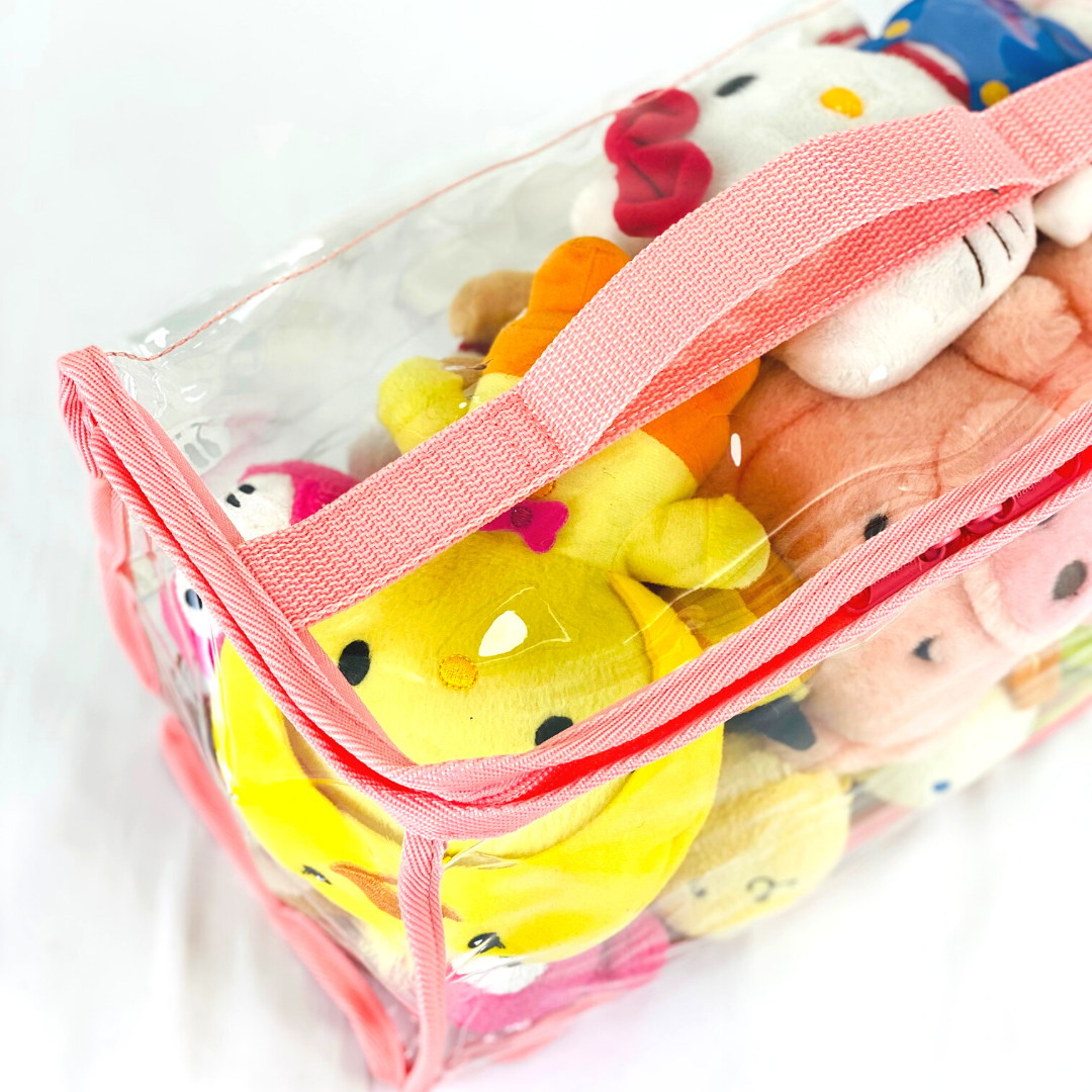 Convenient and Easy-to-carry toy bag (7L 10L 15) | P series | Transparent & Clear HD PVC storage bag