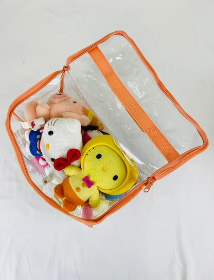 Convenient and Easy-to-carry toy bag (7L 10L 15) | P series | Transparent & Clear HD PVC storage bag